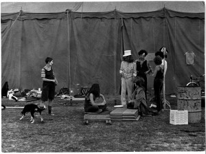 Performers ready to go on